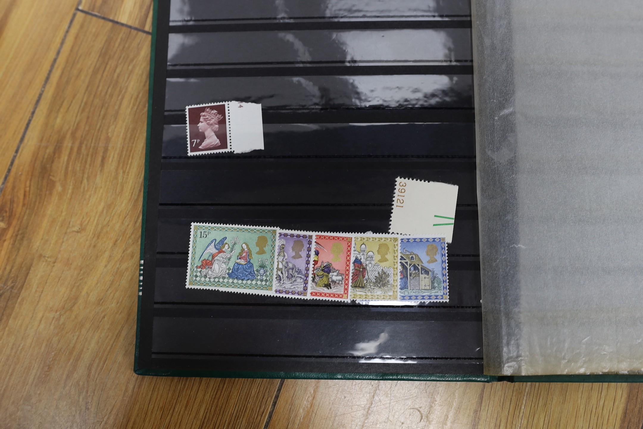 Various world albums, stock books, loose in jackets G.B., Switzerland in printed album (2 boxes)